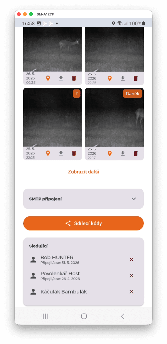 Integrace fotopastí