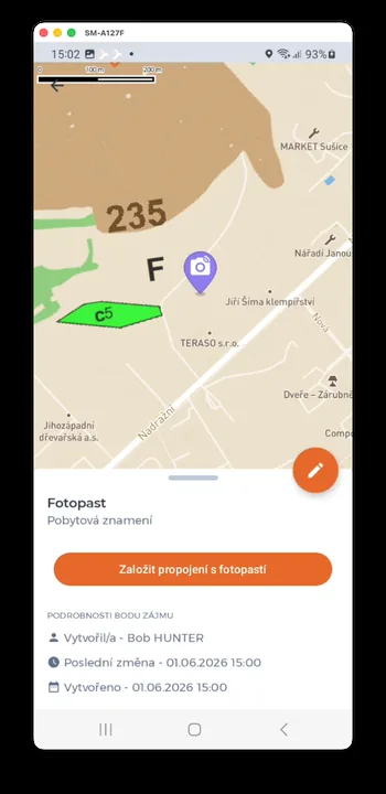 Screenshot der HUNTERRA-App Screenshot der HUNTERRA-App