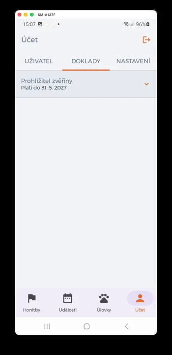 Screenshot der HUNTERRA-App Screenshot der HUNTERRA-App
