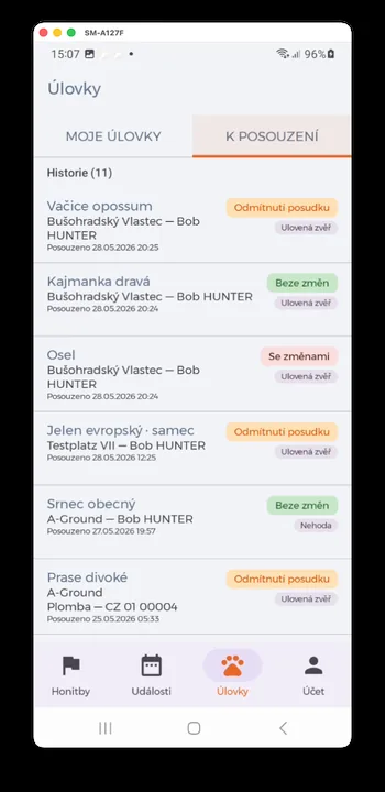 Screenshot der HUNTERRA-App Screenshot der HUNTERRA-App